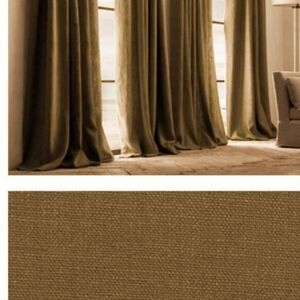 Restoration Hardware Basketweave Linen Drapes Drapery Panel Grommet Chocolate 96